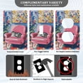 thumbnail image 3 of Yayeee Toggle Light Switch Wall Plate 1-Gang 4.5"x2.7" Home Decorative Outlet Cover, Art Cat, 3 of 7