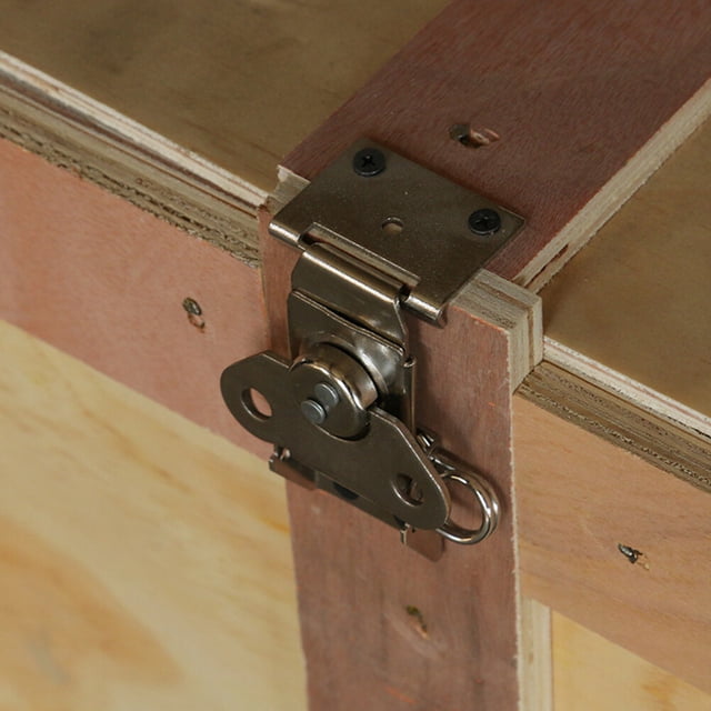 unbranded Loquet de Porte à Ressort pour Rangement Sécurité Argent 1 Ensemble