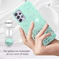 thumbnail image 2 of for Samsung Galaxy A53 Case Clear Glitter Aesthetic Pink Samsung A53 Phone Case Silicone Transparent Shockproof Soft Cover Thin (Samsung A53 5g, Green), 2 of 14