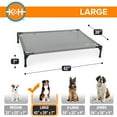 thumbnail image 5 of K&H Pet Products All Weather Elevated Outdoor Pet Cot Gray Large 42 X 30 X 7 Inches, 5 of 11