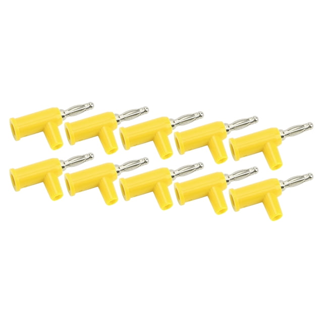 Open Screw Banana Plug Wire Banana Connectors Banana Socket 10Pcs Solderless Banana Plug ABS Brass Lantern Open Screw Bananas Connectors For Inverters 4mm