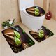 thumbnail image 1 of ABPHQTO Conos Helado Pistacho Tiro Mesa Rústica Juego de alfombras de baño de 3 piezas Alfombra de baño Alfombra de contorno y tapa de inodoro ABPHQTO Cont-CHAPPLE-27636, 1 of 2
