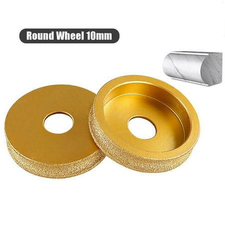 

Geege 3Inch 75Mm Round Dry Vacuum Brazed Diamond Grinding Wheel Demi-Bullnose Edge