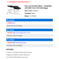 thumbnail image 2 of Door Lock Actuator Motor - Compatible with 2003 Ford E-350 Club Wagon, 2 of 2