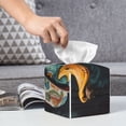 thumbnail image 3 of Honeii 's Hip-Hop Duck for Leather Square Tissue Box Cover Holder: A Stylish Organizer for Tabletops, Bathrooms, Cars & Offices, 3 of 5