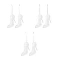 thumbnail image 3 of Worgeous 6 pcs  Mini Princess Shoe Christmas Tree Ornaments High Heel Shaped Shatterproof Baubles Christmas Tree Decoration for Xmas Tree Decorations, 3 of 8