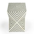 thumbnail image 4 of Butler Anais White And Grey Bone Inlay End Table, 4 of 9