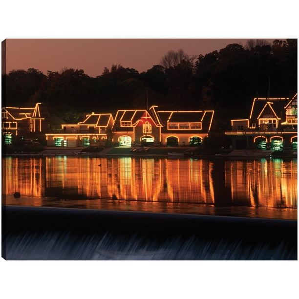 Cuadro Decorativo | Fine Art Tj | River Glow Philly Row Por Vintage Images - 89 x 117 cm