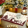 thumbnail image 2 of Christmas Tablecloth, Waterproof Stain Resistant Holiday Dining Table Cover, Heat-Proof Fabric with Festive Design for Family Gatherings, Parties, Kitchen Décor, 2 of 4