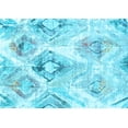 thumbnail image 1 of Ahgly Company Indoor Rectangle Abstract Light Blue Contemporary Area Rugs, 8' x 10', 1 of 4
