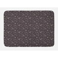 thumbnail image 1 of Floral Bath Mat, Rhythmic Leaves and Flowers in Dark Pastel Tones Illustration, Plush Bathroom Decor Mat with Non Slip Backing, 29.5" X 17.5", Multicolor, by Ambesonne, 1 of 2