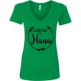 thumbnail image 3 of Inktastic World's Best Nana Women's V-Neck T-Shirt, 3 of 5