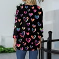 thumbnail image 4 of Garbnen Valentine's Day Shirts for Women 3/4 Sleeve Tops for Women Love Heart Graphic Crew Neck Dressy Blouses for Women, 4 of 5