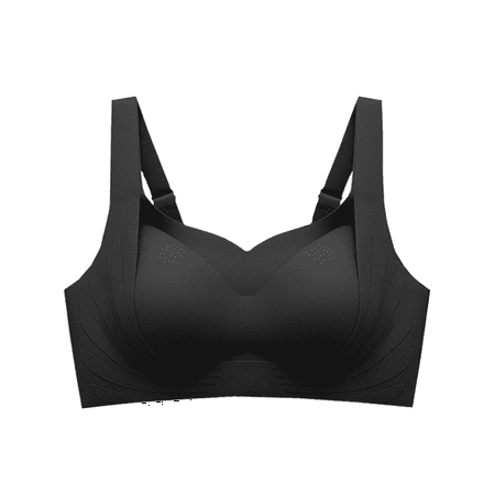 Clearance! Yunmei Minimizer Bras for Women Underwear Wide Straps Without Ring Gathered To Collect Side Breasts Large Size Tank Top Non Marking Bra Womens Underwear and Bras Black M