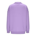 thumbnail image 4 of Womens Button Up Lapel Sweatshirts, Long Sleeve Pullover for Women Fall Fashion Loose Fit Solid Color V Neck Thin Sweaters with Pockets S-2XL, 4 of 5