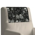 thumbnail image 7 of TSOVTHRID Sun Moon Black Print Recliner Headrest Cover Easy Care PU Leather, Wear Resistant & Stain Resistant Couch Chair Head Protector for Sofa 17x27 in, 1 Piece, 7 of 7