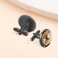 thumbnail image 6 of Butterfly Stainless Steel Men's Cufflinks Set, for Dress Shirts, with Shirt Clip, Ideal for Formal Events, 6 of 6