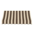 thumbnail image 3 of Awntech 5.38 Ft Nantucket Curved Slope Fixed Awning Canopy (64.5in x 44in x 36in), Brown/Tan Stripe, 3 of 3