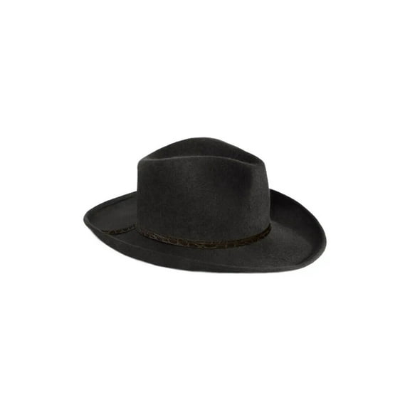 New Authentic Eric Javits Wool Western Hat in Black One Size