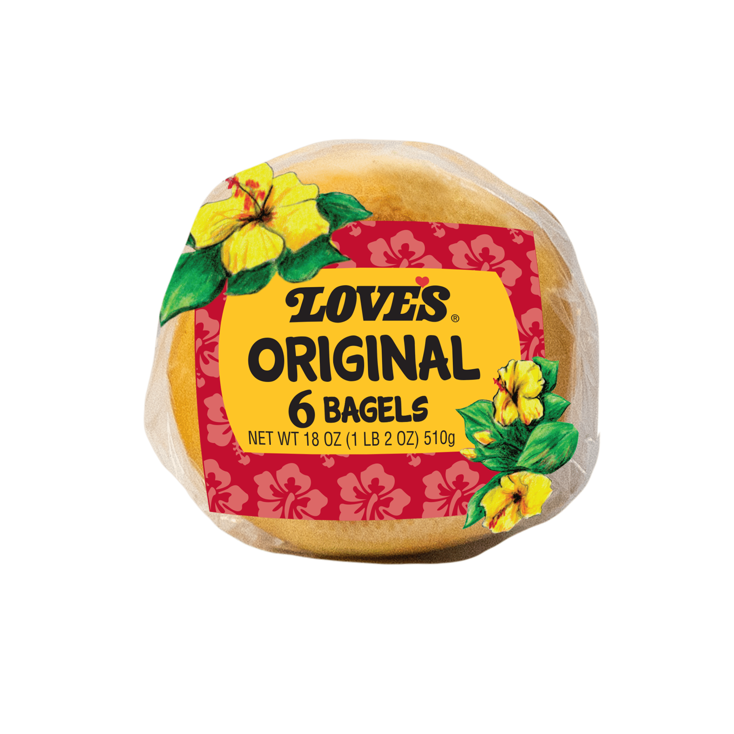 Loves Plain Bagel 6pk - Fresh Baked, Soft and Chewy Texture