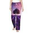 thumbnail image 2 of Lsque Lavender Field Sunset Print Women's Pajama Pants, Lounge Pant - Comfortable Home Wear,Elastic Waistband, Stylish Design-Small, 2 of 9