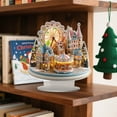 thumbnail image 2 of 2D Christmas Village Desktop Ornament Acrylic Christmas Standing Decorations Snow-Covered Houses for Holiday Table Decor, Festive Centerpiece Or Gift, 2 of 4