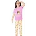 thumbnail image 4 of Topgal Lovely Puppy Theme Little Girls Pajama Tee Shorts & Pants 3 Pieces Dachshund Cotton Kid Pyjamas Set Size 5T, 4 of 7