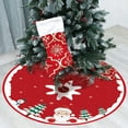 thumbnail image 4 of Gumesh 35 Inch Christmas Tree Skirt with Plush Faux Fur, Fire-Resistant Xmas Tree Collar Decor Set for , Gift Wrapping & Festive Decorations, 4 of 6