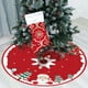 thumbnail image 4 of Falda para Árbol de Navidad de 90 Cm | Base de Poliéster Rojo con Estampado de Estrellas Doradas | Tapete Decorativo Duradero para Árbol de Navidad | Protege El Suelo de La Savia de Las Agujas de Pin, 4 of 6