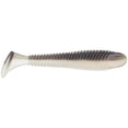 thumbnail image 2 of Googan Baits Saucy Swimmer 3.8 inch Green Pumpkin Pearl Fishing Lure 7 Pack, 2 of 5