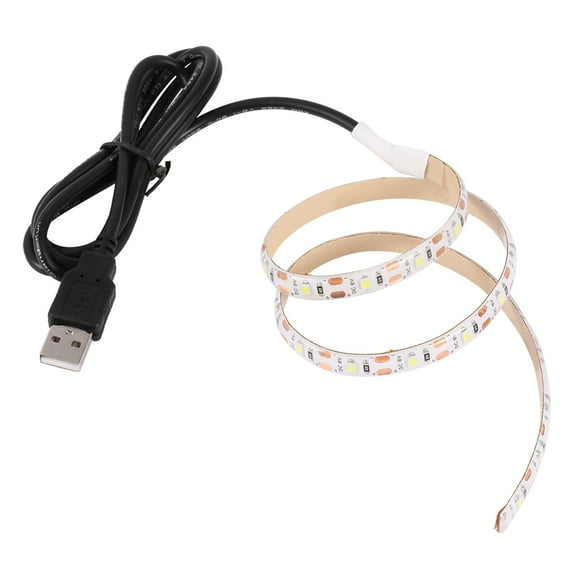 Rewera 50CM 30 LED 3528 SMD Strip Light TV Background Decoration Lighting Kit USB Cable Cool White