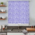 thumbnail image 4 of Purple Flowers Semi Sheer Curtains Drapes for Living Room, Bedroom, French Doors Window 54 Inches Long, Spring Vintage Flowers Country Plants Rod Pocket Chiffon Curtain Drapery Voile Draperies Panel, 4 of 8