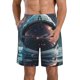 thumbnail image 1 of Balery Astronaut Helmet Reflections Traje de Baño Estilo Hawaiano para Hombre, Shorts de Secado Rápido con Bolsillos-XX-Large, 1 of 6