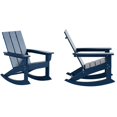 thumbnail image 3 of Parkdale Outdoor HDPE Plastic Adirondack Rocking Chair Navy Blue (Set of 2), 3 of 7