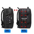 thumbnail image 3 of Mochila BANGE 45L para portátil de viaje expandible y resistente al agua, 3 of 7