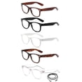 thumbnail image 2 of 5 Pack Vintage Style Reading Glasses Comfortable Stylish Simple Reader for Men & Women, 2 of 2