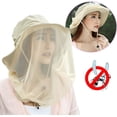 thumbnail image 2 of DizeyBoyo Mosquito Head Net Hat, Safari Sun Hat with Veil Mesh Protection from Insect Fishing Hat Boonie Sun Protection Cap Hat for Hiking Jungle Gardening, 2 of 7