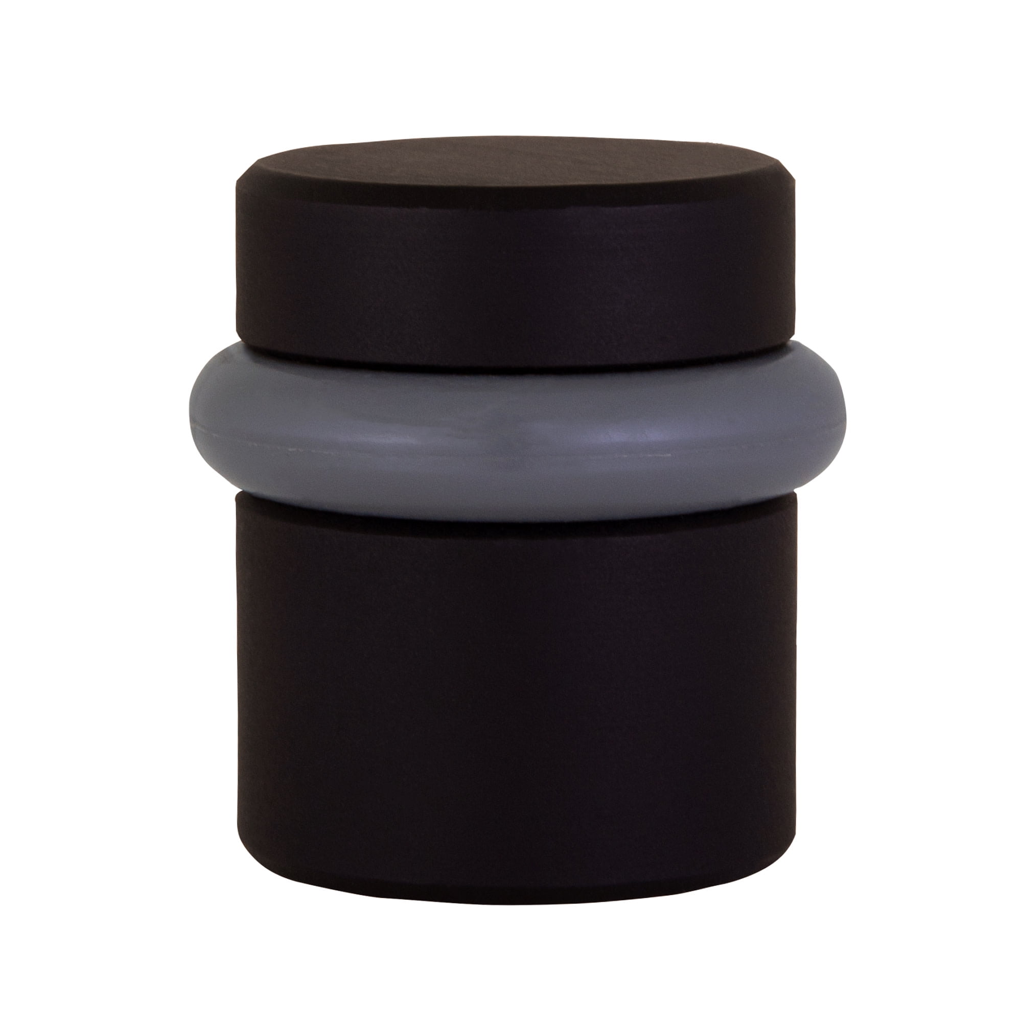 Design House 2-Pack Modern Cylindrical Floor Mounted Door Stops with Rubber Bumper, Oil Rubbed Bronze