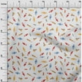 thumbnail image 2 of oneOone Silk Tabby White Fabric Candy Stick Kids Craft Projects Decor Fabric Printed By The Yard 42 Inch Wide, 2 of 4