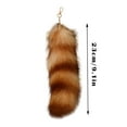 thumbnail image 3 of 3D Cute Tail Keychain Pendant Fashionable Hairy Animal Tail Key Ring Holder Handbag Accessory For Women Party, 3 of 6