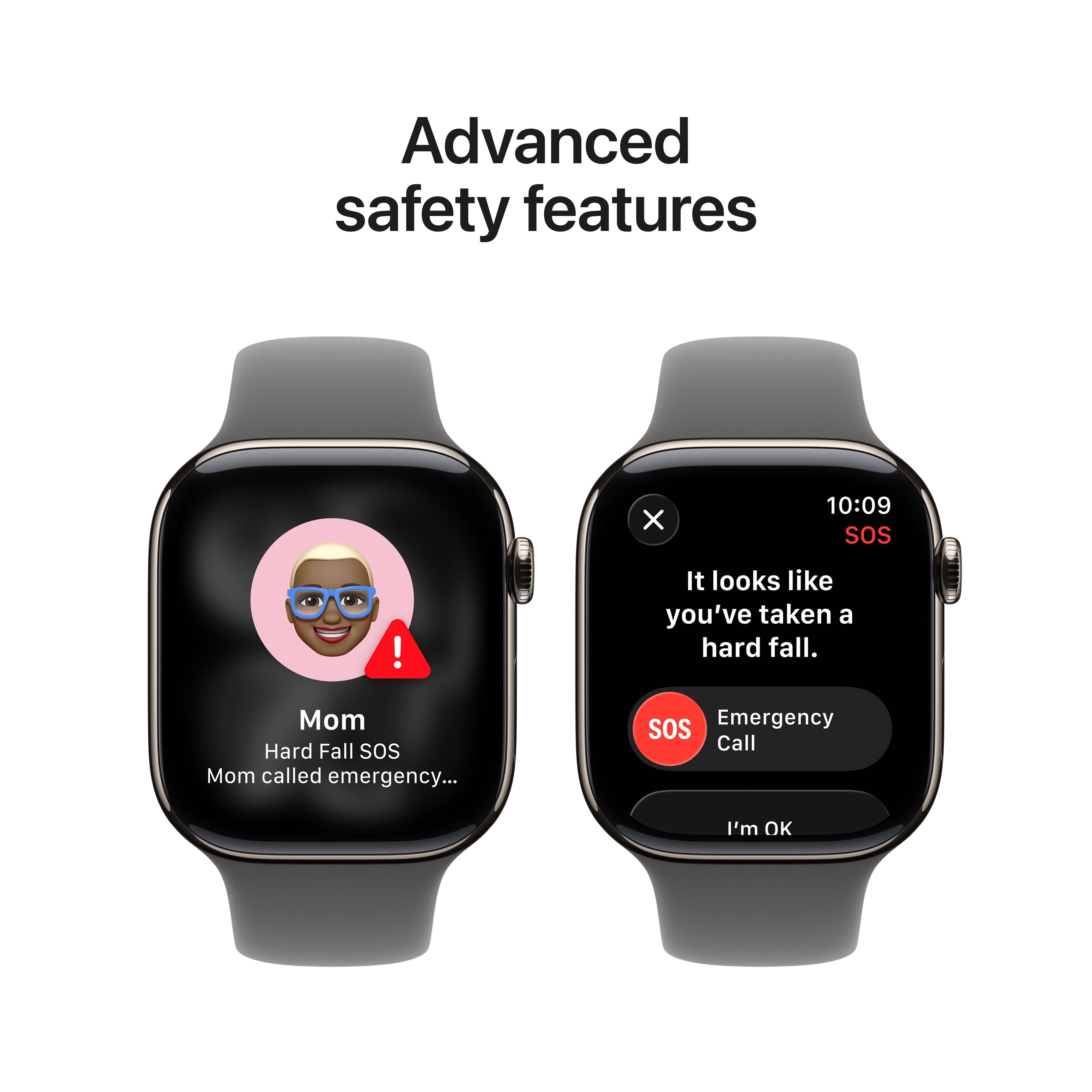 Apple Watch Series 11 [GPS + Cellular 46mm] Smartwatch with Natural Titanium Case with Stone Gray Sport Band - S/M