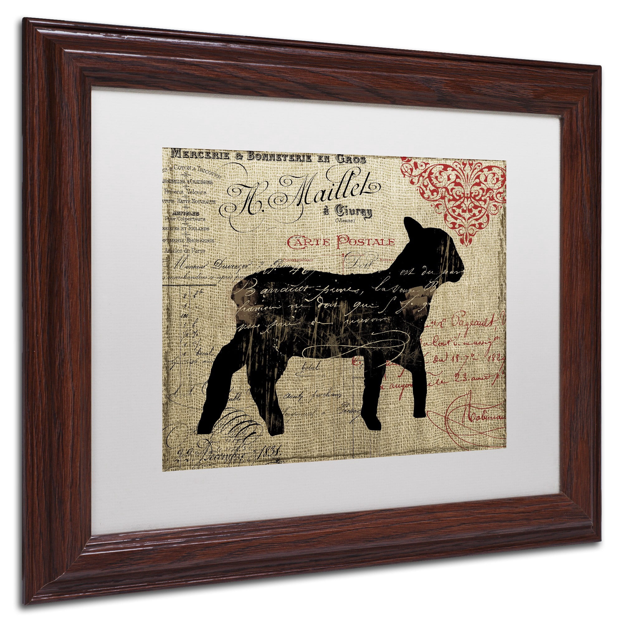 Trademark Fine Art "Paris Farms III" Canvas Art by Color Bakery, White Matte, Wood Frame
