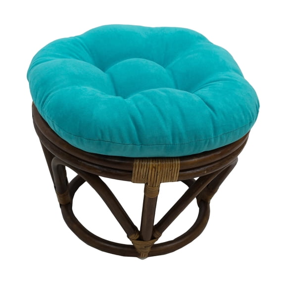 Ottoman Footrest with Cushion - Stylish Storage Bench for Living Room, Bedroom, Patio
