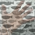 thumbnail image 3 of Fish Tulle Curtains with Rod Pocket, Minimalist Fish with Pared down Dots and Stripped Lines Sea Animal Image, Sheer Drape for Wedding Party 2 Panels, 7 Sizes, Black White, by Ambesonne, 3 of 3
