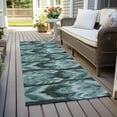 thumbnail image 6 of Addison Rugs Chantille Indoor/Outdoor Transitional Southwest Teal Washable Runner Rug, 2'3" x 7'6", 6 of 6