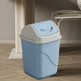 thumbnail image 5 of Square Trash Can under $5! Cagogo Square Trash Can With Lid Office Bathroom Waste Bin Plastic Garbage Bin Odor Control Small Space Desk Side Bin Kitchen Bedroom Storage, 5 of 6