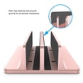 thumbnail image 3 of Mistaha Adjustable Aluminum Alloy Vertical Laptop Stand with Dual Slots for Notebook, Desktop Organization and Space-saving, Pink - Scratch Resistant & Stable Stand, 3 of 6