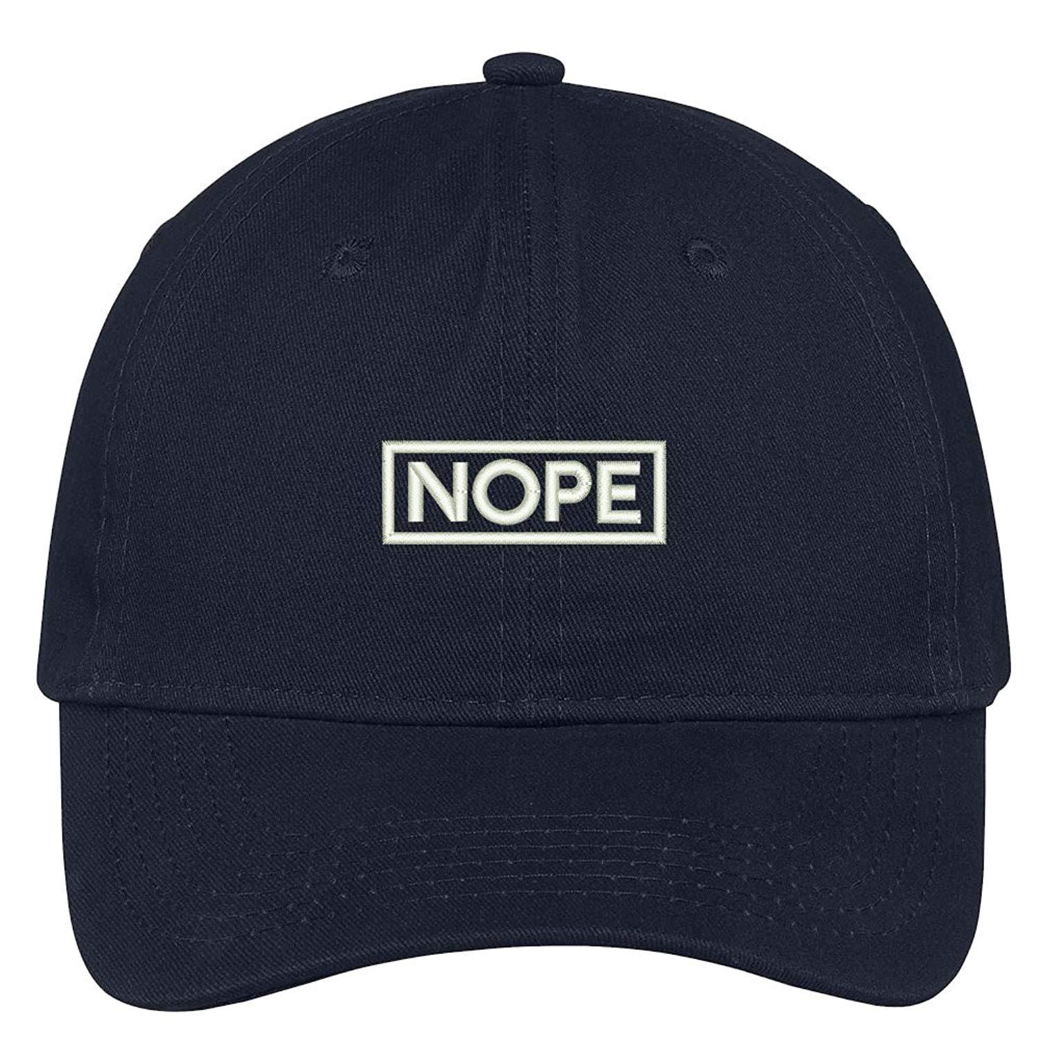 Trendy Apparel Shop Nope With Box 100 Brushed Cotton Adjustable