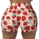 thumbnail image 2 of Fotbe Red Strawberry Shorts Sin Costuras – Shorts Deportivos de Cintura Alta para Mujer, Elásticos para Gimnasio, Yoga, Running o Ciclismo-Medium, 2 of 8