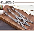thumbnail image 1 of 3 Wheel Stainless Steel Pizza Wheel Cutter Adjustable Dough Divider for Pastry Pizza Pasta Cakes Cookies Kitchen Baking Tool, 1 of 7